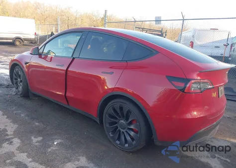 2022 Tesla Model Y Performance Dual Motor All-Wheel Drive из США, поврежденный, VIN 7SAYGDEF7NF376953